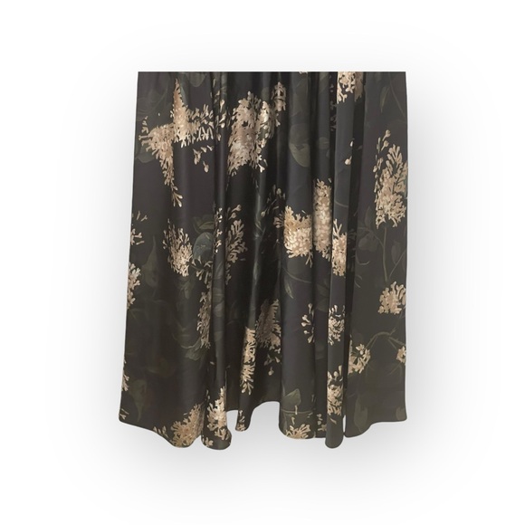 Vince ❀ Lilac Floral Micro Pleated Midi Dress ❀ Coastal Blue Floral Print ❀ Sml - Picture 8 of 16